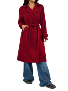 Plus Size Outerwear  Pammy - Wool Like Overcoat