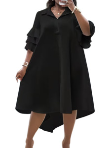 Womens Plus Size Clothing: Plus Size Dress Vina - Midi Dress