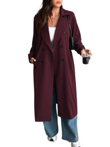 Plus Size Outerwear Gail - Double Breasted Coat