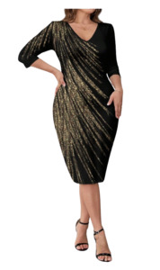 Clearance: Plus Size Dress Nelia - Midi Dress