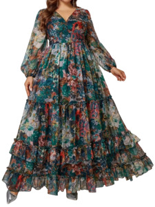 Plus Size Dress Belle - Long Ball Dress