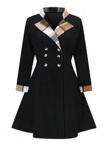 Outerwear 1: Plus Size Outerwear Veronica - Wool Like Coat