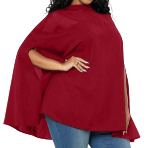 Plus Size Blouse Brianna - Cloak Sleeve