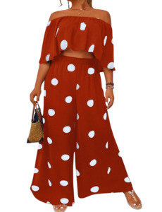 Plus Size Aliyah - 2 Pieces Set Top and Pants