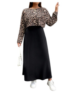 Top And Skirt: Plus Size Korina - 2 Pieces Set Top & Dress