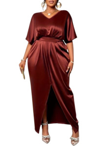 Womens Plus Size Clothing: Plus Size Dress Cleofe - Long Dress