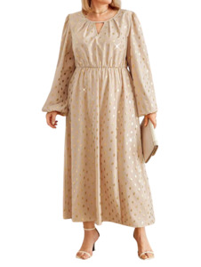 Plus Size Dress Goldilocks - Long Ball Dress