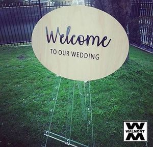 WEDDING WELCOME SIGN - Custom Event Signs