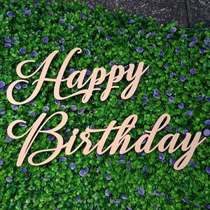 HAPPY BIRTHDAY Wooden Sign - Custom Event Signs