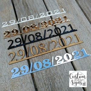 Products: Date Day/Month/Year cutout - Custom Event Signs