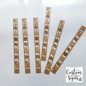 Maori Symbols Decoration strip / bar - Custom Event Signs
