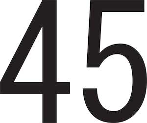 Street Numbers: 500mm Numbers