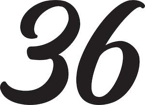 Street Numbers: 400mm Numbers