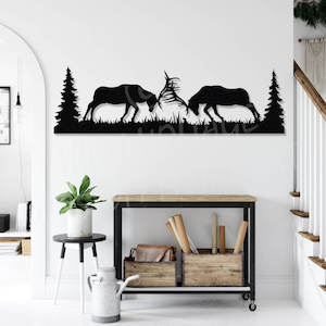 Hunting Fishing: stag fight