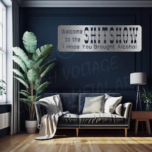 Man Cave Decor: welcome to the shit show