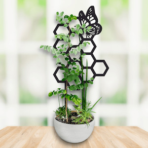 Garden Art: butterfly plant trellis