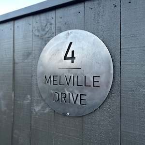 New Designs: custom address sign