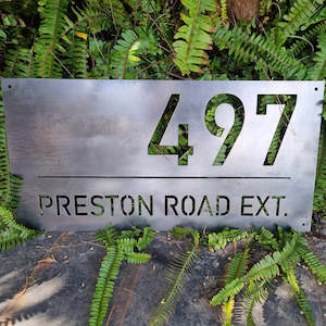 Custom Designs: Custom Address Sign