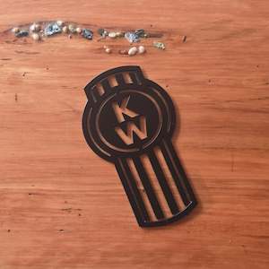 kenworth logo - matt black