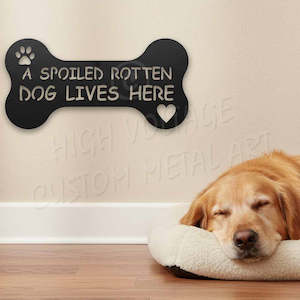 Animals And Insects: a spoiled rotten dog lives here