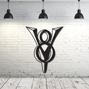 Man Cave Decor: v8 logo