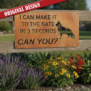 New Designs: make it to the gate - german shepherd
