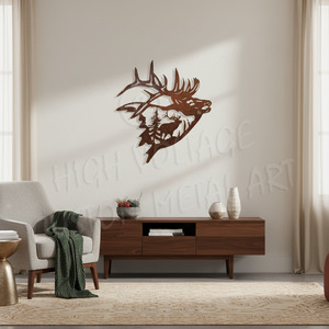 stag head scene