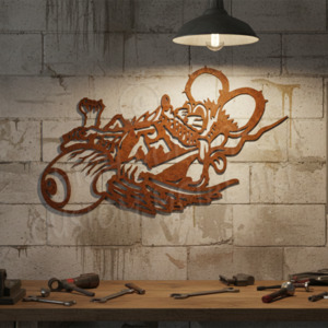 Man Cave Decor: rat fink eye