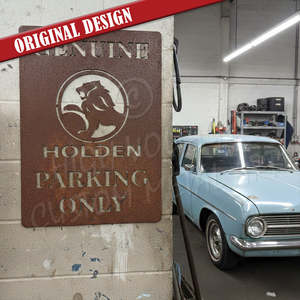 Man Cave Decor: genuine parking holden - 400mm