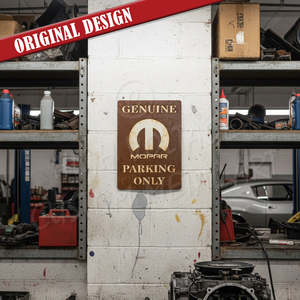 Man Cave Decor: genuine parking mopar - 400mm