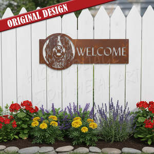 Animals And Insects: springer spaniel welcome sign