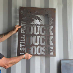 Birds: duck duck goose - corten