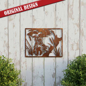 Animals And Insects: nz hunting panel - corten