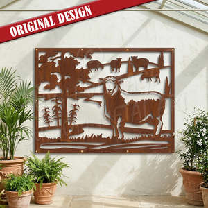 sheep panel - corten