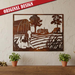 cow panel - corten