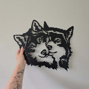 Animals And Insects: wolves - matt black