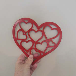 Miscellaneous: hearts - flame red