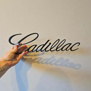 Man Cave Decor: cadillac - matt black