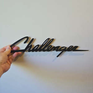 Man Cave Decor: challenger - matt black