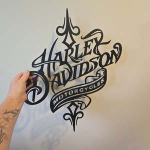 Man Cave Decor: hd scroll - matt black