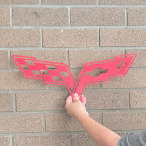 chevy flags - flame red