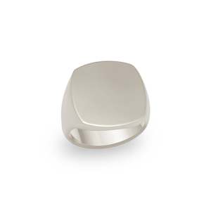 White Gold Signet Ring