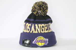 New Era: New Era Los Angeles Lakers Beanie - Youth