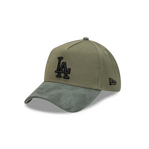 Caps: New Era 39THIRTY A-Frame Los Angeles Dodgers Olive Suede LARGE-XLARGE
