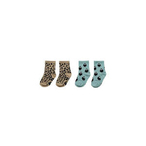 Dresssale Huxbaby: Huxbaby Leopard/Monster 2PK Socks