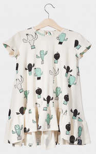 Dresssale Kukukid: Kukukid DRESS/SHORTSLEEVE Beige Cactus