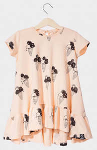 Dresssale Kukukid: Kukukid DRESS/SHORTSLEEVE Peach Ice-cream