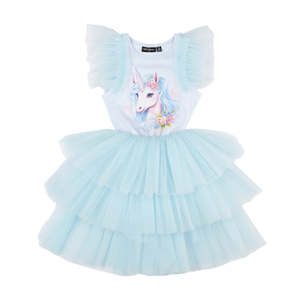 Rock Your Kid Blue Unicorn Party Dress