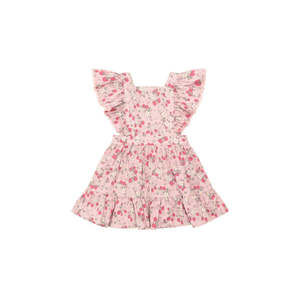 Huxbaby Vintage Strawberry Ruffle Dress