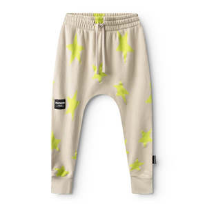 Pants Boy: NUNUNU Star Baggy Pants Smokey Natural